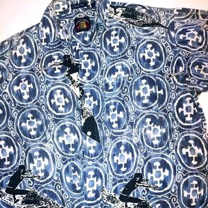 Salty Dog Surfer Cotton Button Shirt XL